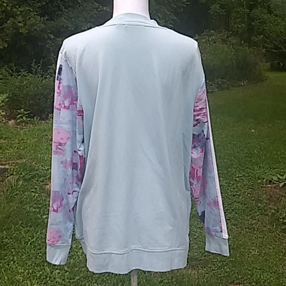 NEW Denim & Co. Bomber Jacket W/Print Detail - Picture 5 of 10